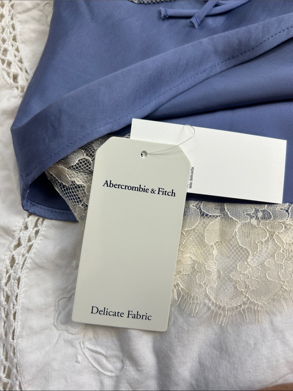 NWT Abercrombie & Fitch Bella Tie Front Cami XS - Picture 4 of 13